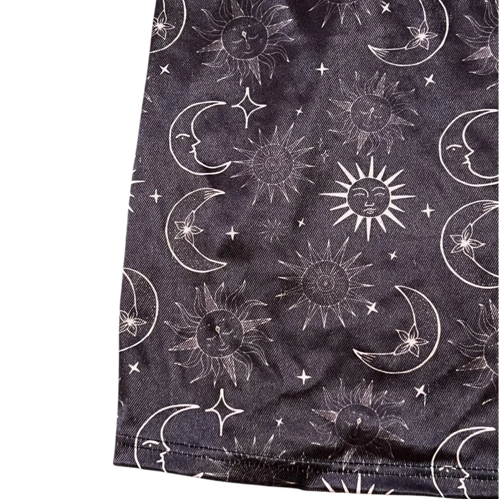 Urban Outfitters black & white celestial stars and moons mini dress - Picture 9 of 12